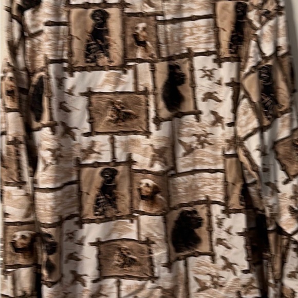 Men’s NORTH RIVER Hunting Sporting Labrador button shirt size 3XLT - Picture 3 of 11